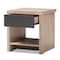 Baxton Studio Jamie Modern Two-Tone Oak and Grey Wood 1-Drawer 1-Shelf Nightstand 138-7708 - alternate 2